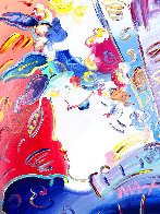 Blushing Beauty 48x39 - Huge Original Painting by Peter Max - 0 Blushing Beauty 48x39 - Huge Original Painting by Peter Max - 0