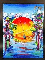 Better World 2003 24x18 Original Painting by Peter Max - 1