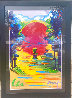 Better World Unique 45x33 - Huge Original Painting by Peter Max - 2