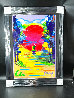 Better World Unique 45x33 - Huge Original Painting by Peter Max - 1