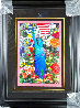 Land of the Free, Home of the Brave Unique 38x32 Works on Paper (not prints) by Peter Max - 1