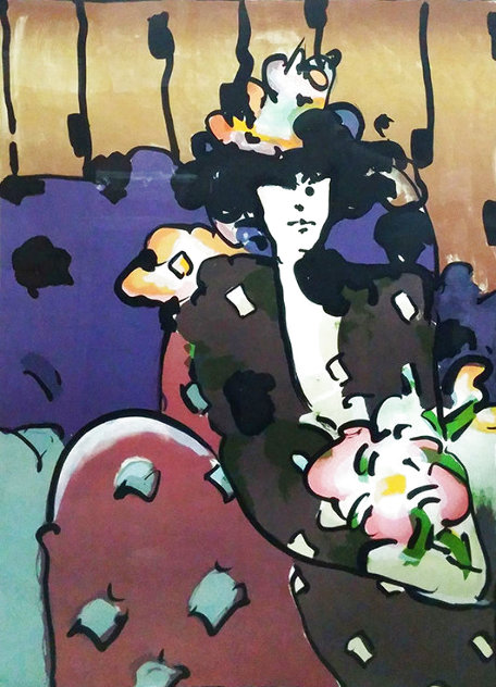 Brown Lady 1973 - Vintage Limited Edition Print by Peter Max