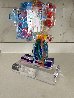 Vase of Flowers Unique Acrylic Sculpture 2017 13 in Sculpture by Peter Max - 3