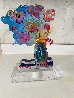 Vase of Flowers Unique Acrylic Sculpture 2017 13 in Sculpture by Peter Max - 1