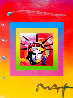 Liberty Head on Blends 2005 Unique 30x26 Works on Paper (not prints) by Peter Max - 0
