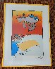 Traveling Along 1973 Vintage Limited Edition Print by Peter Max - 1