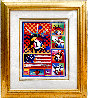 Patriotic Series: Five Liberties and a Flag 2006 Unique Works on Paper (not prints) by Peter Max - 1