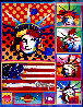 Patriotic Series: Five Liberties and a Flag 2006 Unique Works on Paper (not prints) by Peter Max - 0