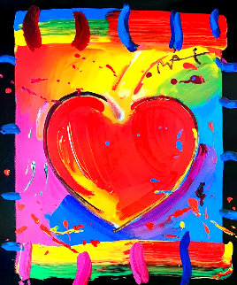 Grand Slam Heart 1995 HS Agassi Limited Edition Print - Peter Max