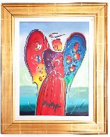 Angel 2004 32x26 Original Painting by Peter Max - 2 Angel 2004 32x26 Original Painting by Peter Max - 2