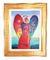 Angel 2004 32x26 Original Painting by Peter Max - 1