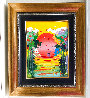 A Better World Painting -  2012  23x20 Original Painting by Peter Max - 1