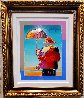 Umbrella Man Unique 40x34 - Huge Works on Paper (not prints) by Peter Max - 1