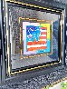 Flag with Heart Blends 2017 Limited Edition Print by Peter Max - 2