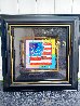Flag with Heart Blends 2017 Limited Edition Print by Peter Max - 1