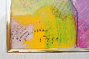 Angel and Profile XV Watercolor 1990 18x22 Watercolor by Peter Max - 8