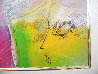Angel and Profile XV Watercolor 1990 18x22 Watercolor by Peter Max - 4