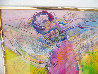 Angel and Profile XV Watercolor 1990 18x22 Watercolor by Peter Max - 3