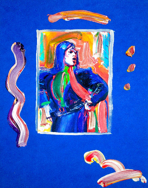 Jagger Unique 2009 12x9 Works on Paper (not prints) by Peter Max