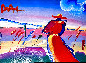 Walking in Reeds Unique 1999 Works on Paper (not prints) by Peter Max - 0