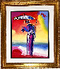Umbrella Man with Cane Unique 2001 33x27 Works on Paper (not prints) by Peter Max - 1