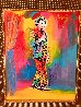 Judy Garland at the Palace 1995 31x27 - Signed Twice Original Painting by Peter Max - 2