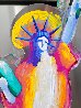 Statue of Liberty Ver. III #107 Unique Acrylic Sculpture 2016 15 in Sculpture by Peter Max - 1