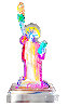 Statue of Liberty Ver. III #107 Unique Acrylic Sculpture 2016 15 in Sculpture by Peter Max - 0