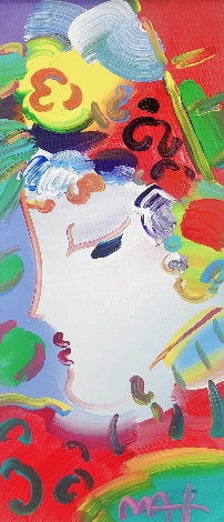 Blushing Beauty Detail Ver. I #67 Painting - 2007 35x20 Original Painting - Peter Max