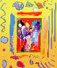 Angels with Heart Unique 2002 31x27 Works on Paper (not prints) by Peter Max - 0