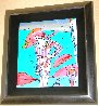 Art Deco Lady II 1988 37x23 Original Painting by Peter Max - 2