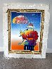 Umbrella Man I Ver. XVIII #141 2018 55x44 - Huge Original Painting by Peter Max - 1