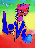 Love 2007 33x30 Original Painting by Peter Max - 0