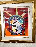 Statue of Liberty Unique 2007 43x38 - Huge - New York - NYC Works on Paper (not prints) by Peter Max - 1