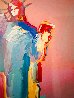 Statue of Liberty Unique 2018 42x31 - Huge Works on Paper (not prints) by Peter Max - 8