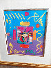 Liberty Head 2 Collage Unique 24x22 Works on Paper (not prints) by Peter Max - 1