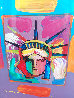 Liberty Head 2 Collage Unique 24x22 Works on Paper (not prints) by Peter Max - 3
