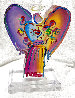 Angel with Heart Version 111 Unique Acrylic Sculpture 2015 12 in Sculpture by Peter Max - 1