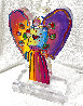 Angel with Heart Version 111 Unique Acrylic Sculpture 2015 12 in Sculpture by Peter Max - 2