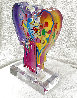 Angel with Heart Version 111 Unique Acrylic Sculpture 2015 12 in Sculpture by Peter Max - 3