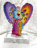 Angel with Heart Version 111 Unique Acrylic Sculpture 2015 12 in Sculpture by Peter Max - 5