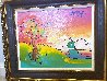 Quiet Lake Version I #121 2017 37x43 - Huge Original Painting by Peter Max - 3