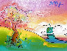 Quiet Lake Version I #121 2017 37x43 - Huge Original Painting by Peter Max - 0