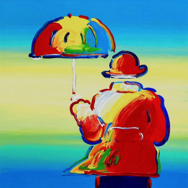 Umbrella Man 2015 Limited Edition Print by Peter Max