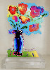 Vase of Flowers Ver III #438 Unique Acrylic Sculpture 2017 12 in Sculpture by Peter Max - 3