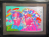 Zero in Love Unique 36x47 - Huge Works on Paper (not prints) by Peter Max - 1