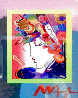 Blushing Beauty on Blends Unique 2006 24x22 Works on Paper (not prints) by Peter Max - 0