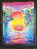 Better World 2 2004 56x46 - Huge Original Painting by Peter Max - 2