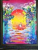 Better World 2 2004 56x46 - Huge Original Painting by Peter Max - 3