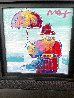 Umbrella Man Version IX 2016 Original Painting by Peter Max - 2